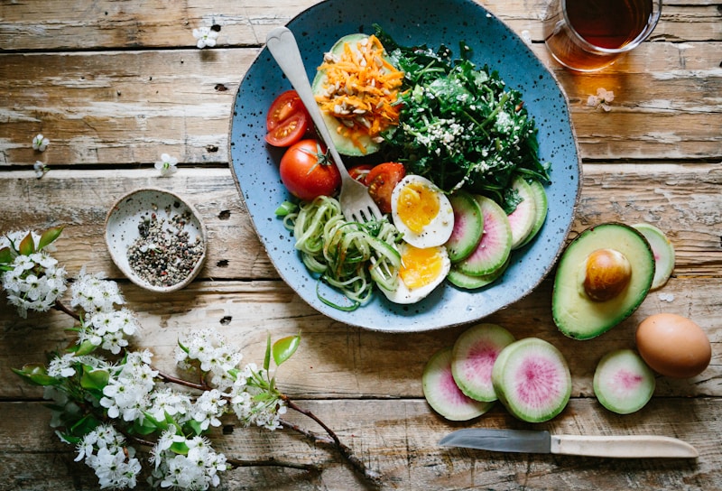 Nutritious healthy food bowl